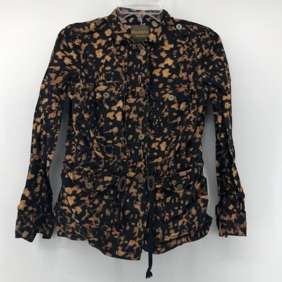Madewell Wearmaster Field Jacket Bleach Print Utility Military Style Jacket XS - Picture 1 of 6